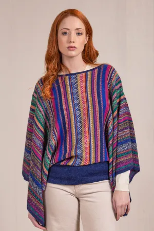 Vilca Poncho Baby Alpaca Color Multi