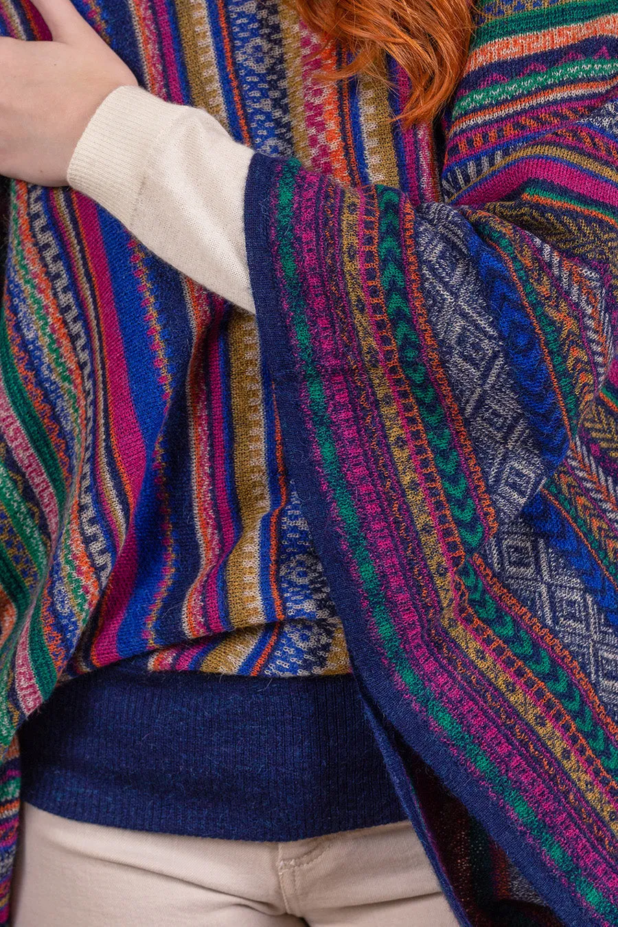 Vilca Poncho Baby Alpaca Color Multi