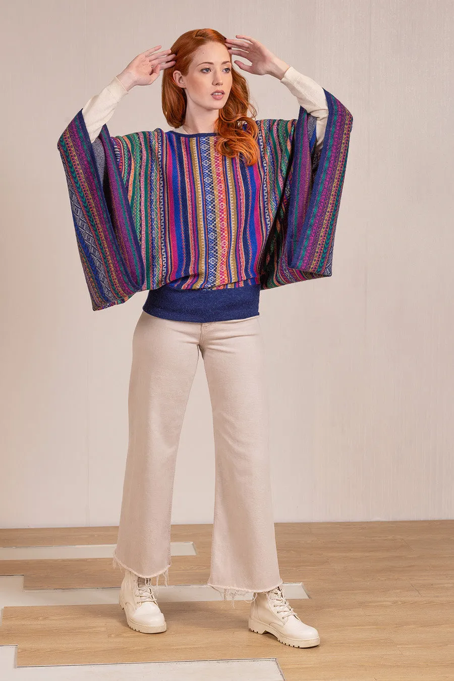 Vilca Poncho Baby Alpaca Color Multi