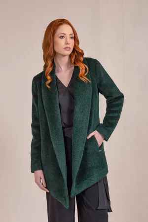 Voila Coat Alpaca Suri Color Spruce