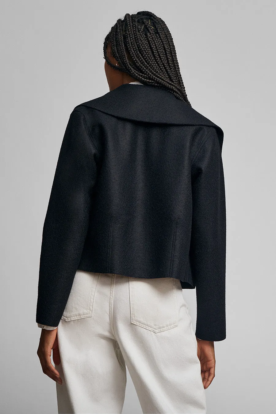 Way Coat Alpaca Color Black