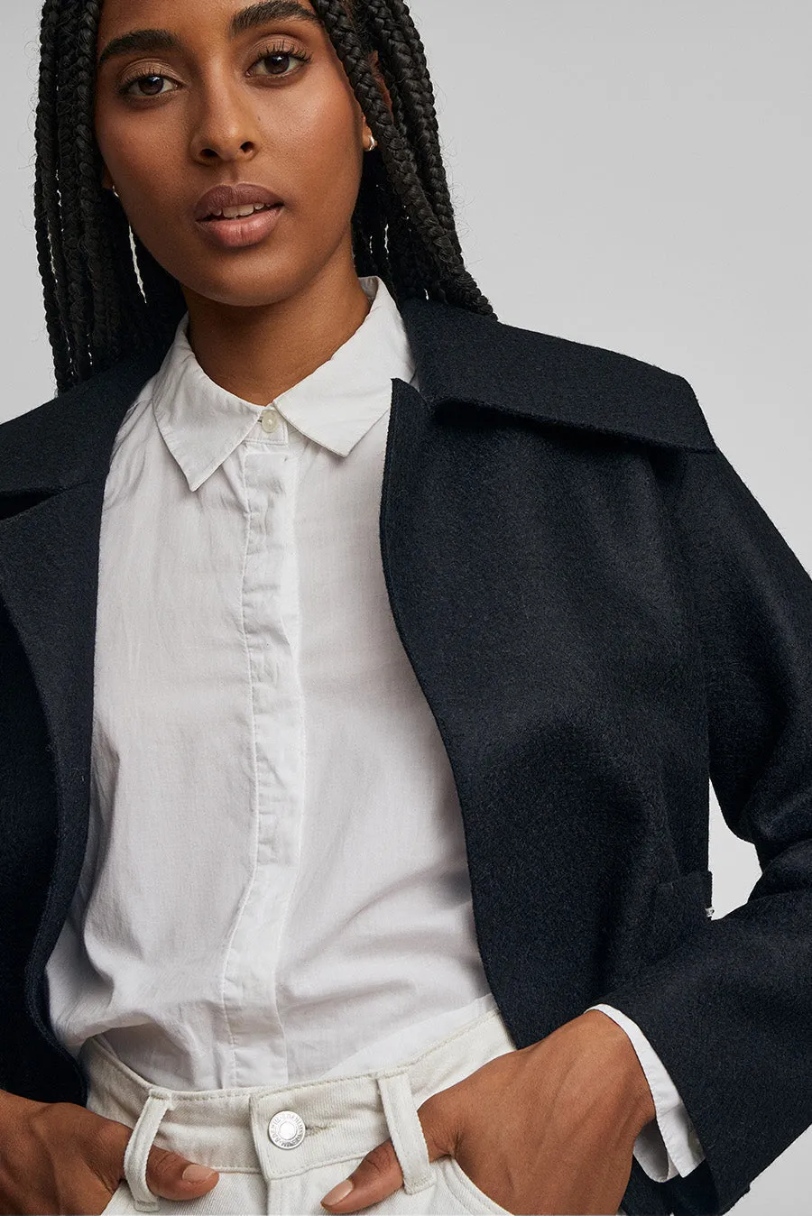 Way Coat Alpaca Color Black