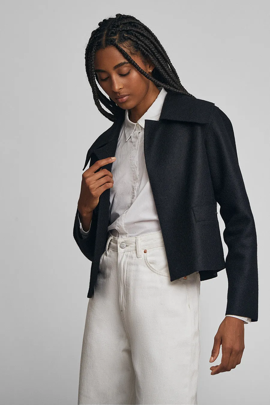Way Coat Alpaca Color Black