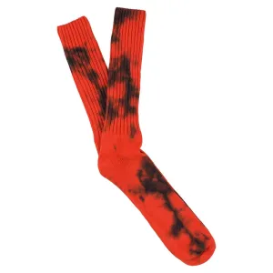 Women Tie Dye Socks in Orange / Blue - Escuyer
