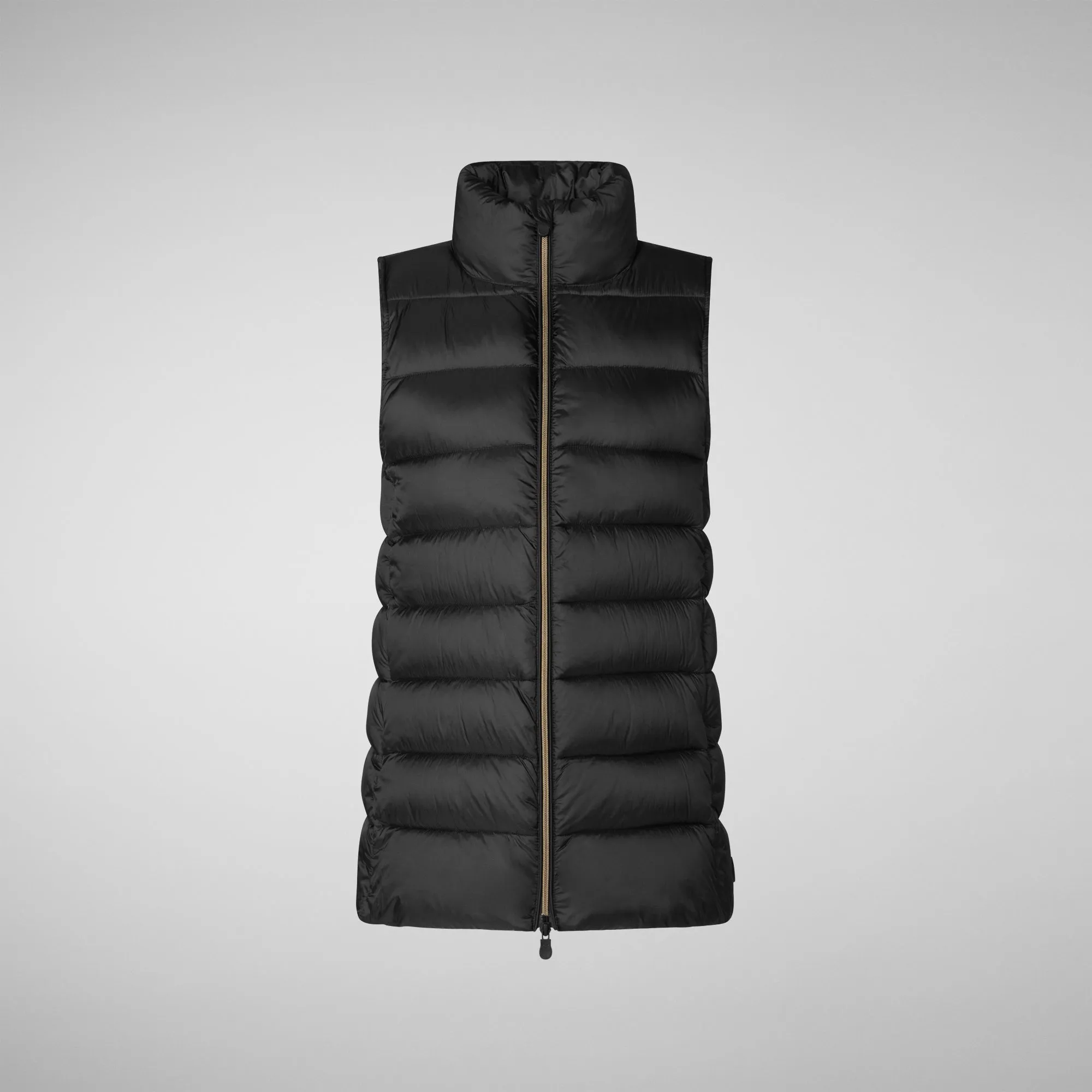 Women's quilted vest Coral in Black