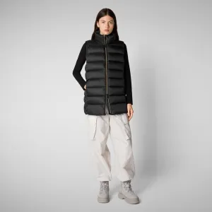 Women's quilted vest Coral in Black