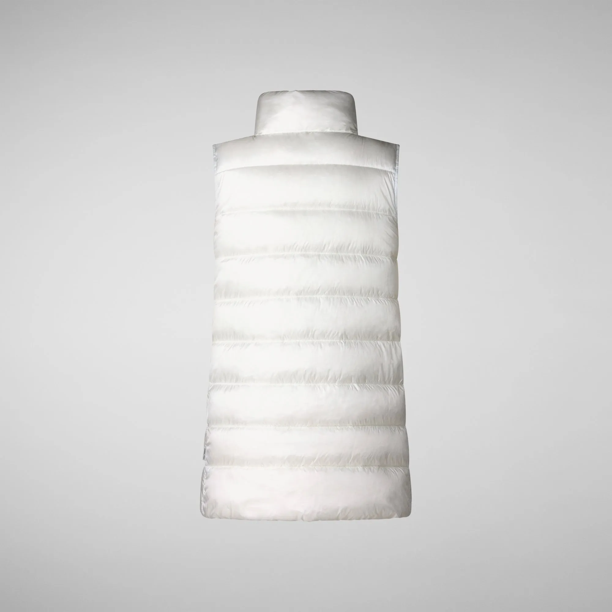 Women's quilted vest Coral in Off White