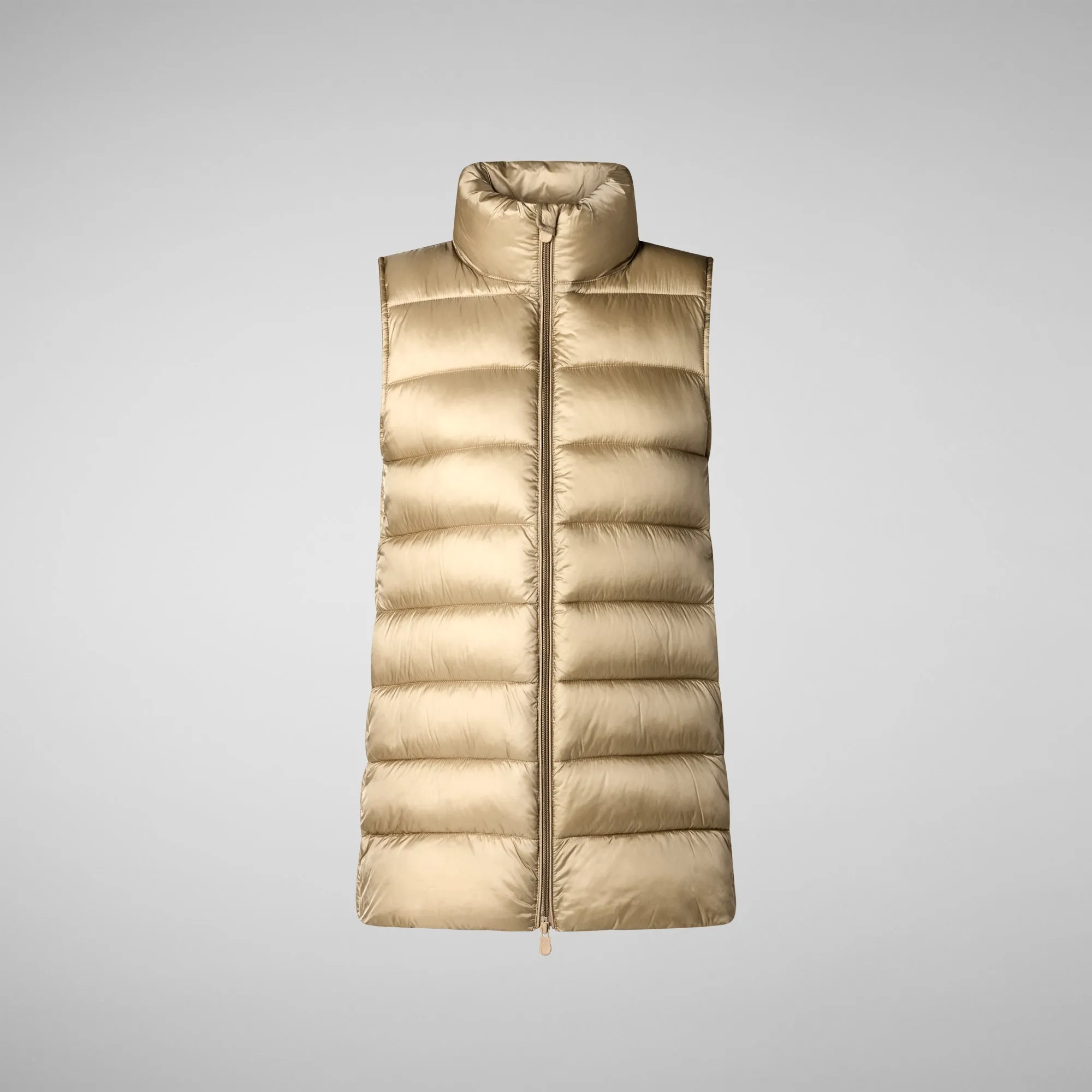 Women's quilted vest Coral in WOOD BEIGE