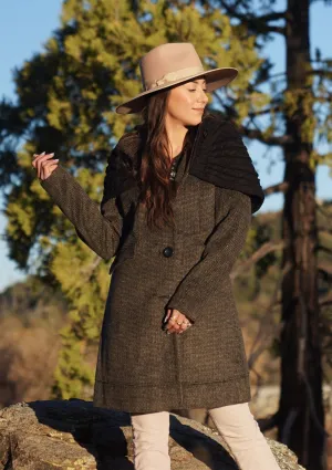 Wool Blend Long Sleeve Knit Sweater Coat