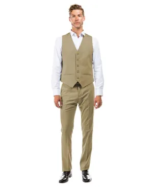 Zegarie Slim Fit Suit Separates Vest, Earth Tan